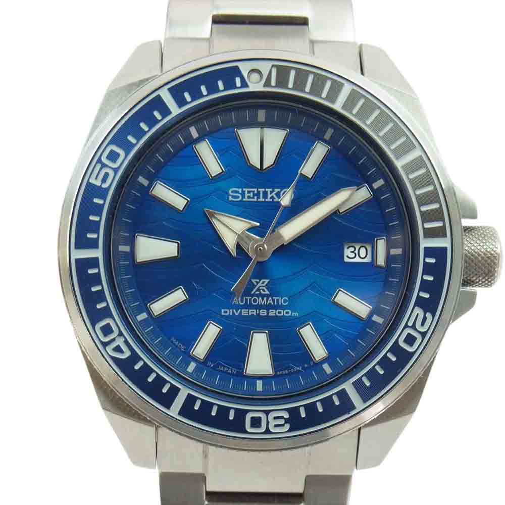 SEIKO セイコー 4R35-03J0 PROSPEX プロスペックス 自動巻き ダイバーズ 青 ブルー文字盤 腕時計 ウォッチ シルバー系【中古】