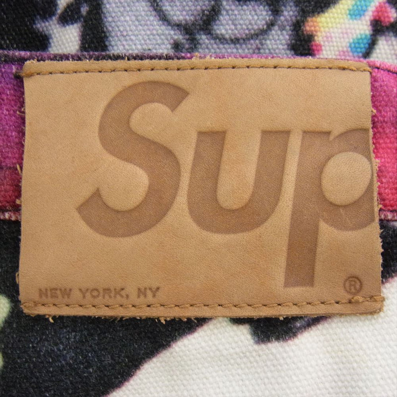 Supreme シュプリーム × Lee Quinones The Yard Carpenter Pant リー キュノネス ザヤード カーペンター ワーク 総柄 パンツ マルチカラー系 32【中古】