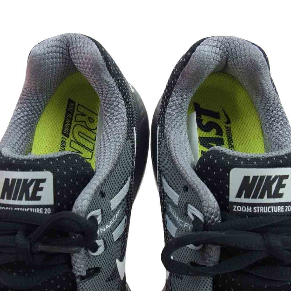 NIKE ナイキ 849577-003 Wmns Air Zoom Structure 20 ウィメンズ エア ズーム ストラクチャー 20 スニーカー ブラック系 24cm【極上美品】【中古】