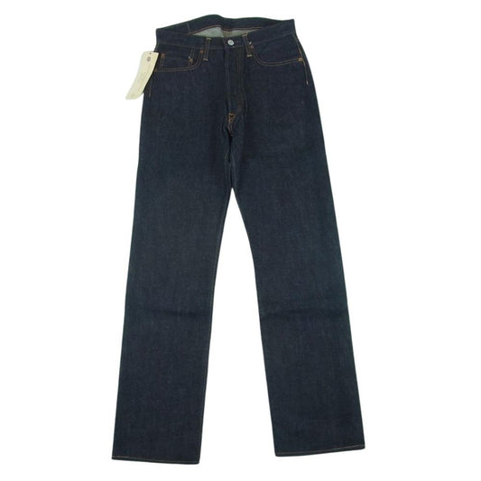 Denime ドゥニーム D-HG1118 旧仕様 Lot 045  ボタンフライ ストレート デニム パンツ インディゴブルー系 W31 L36【極上美品】【中古】