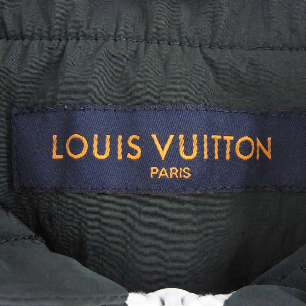 LOUIS VUITTON ルイ・ヴィトン 22AW RM222 POG HNB85W パッチワーク ベースボール ジャージー ブルゾン ジャケット グリーン系 46【極上美品】【中古】