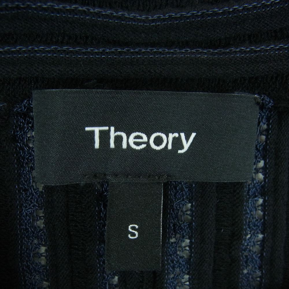 theory セオリー 01-8105727-052-902 レーヨン コットン ナイロン ワンピース ネイビー系 S【中古】