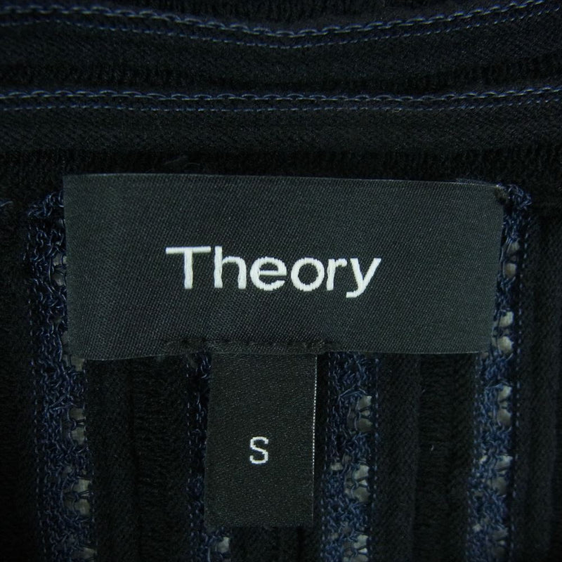 theory セオリー 01-8105727-052-902 レーヨン コットン ナイロン ワンピース ネイビー系 S【中古】