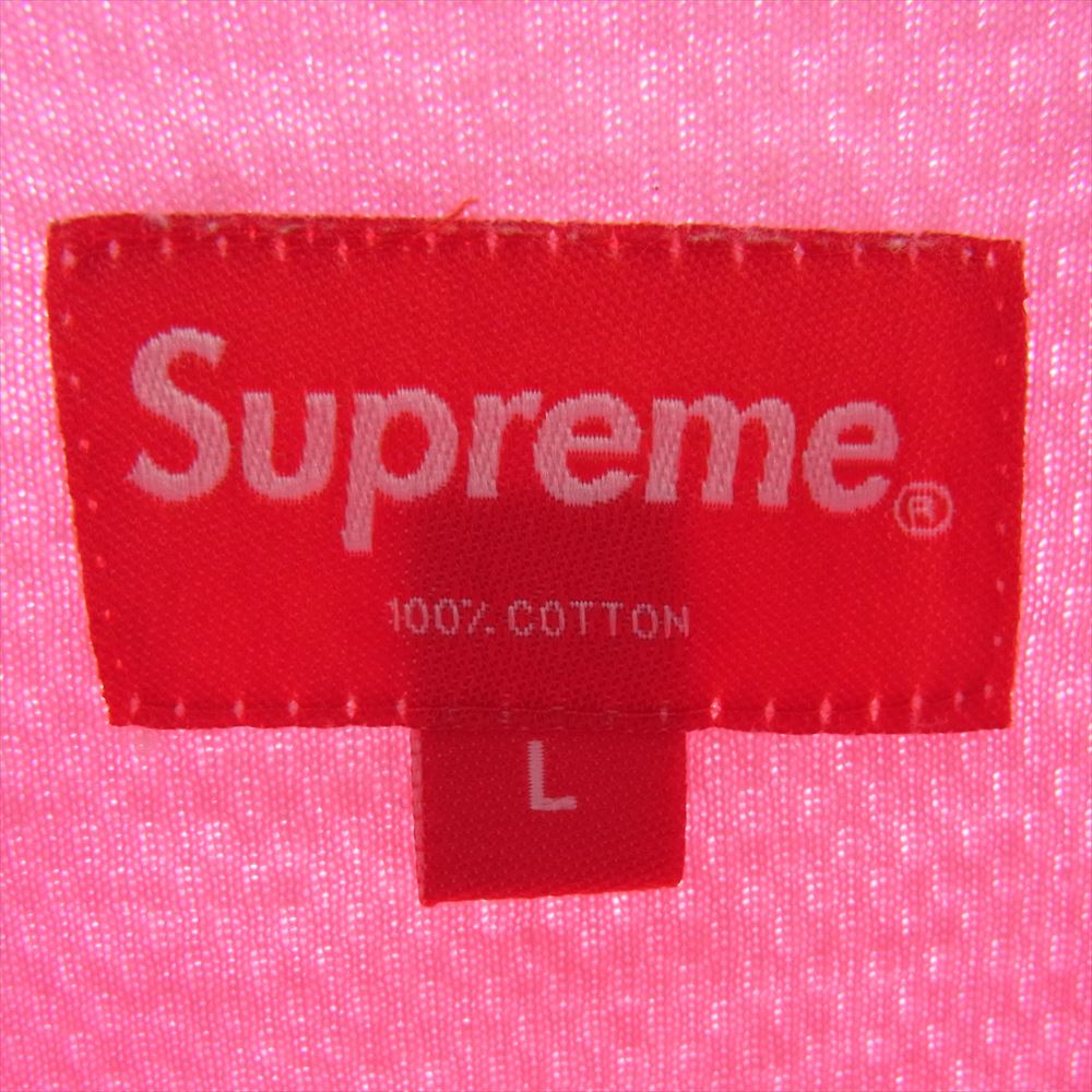 Supreme シュプリーム 20SS Knit Stripe S/S Top ニット ストライプ 半袖 Tシャツ ピンク系 L【中古】