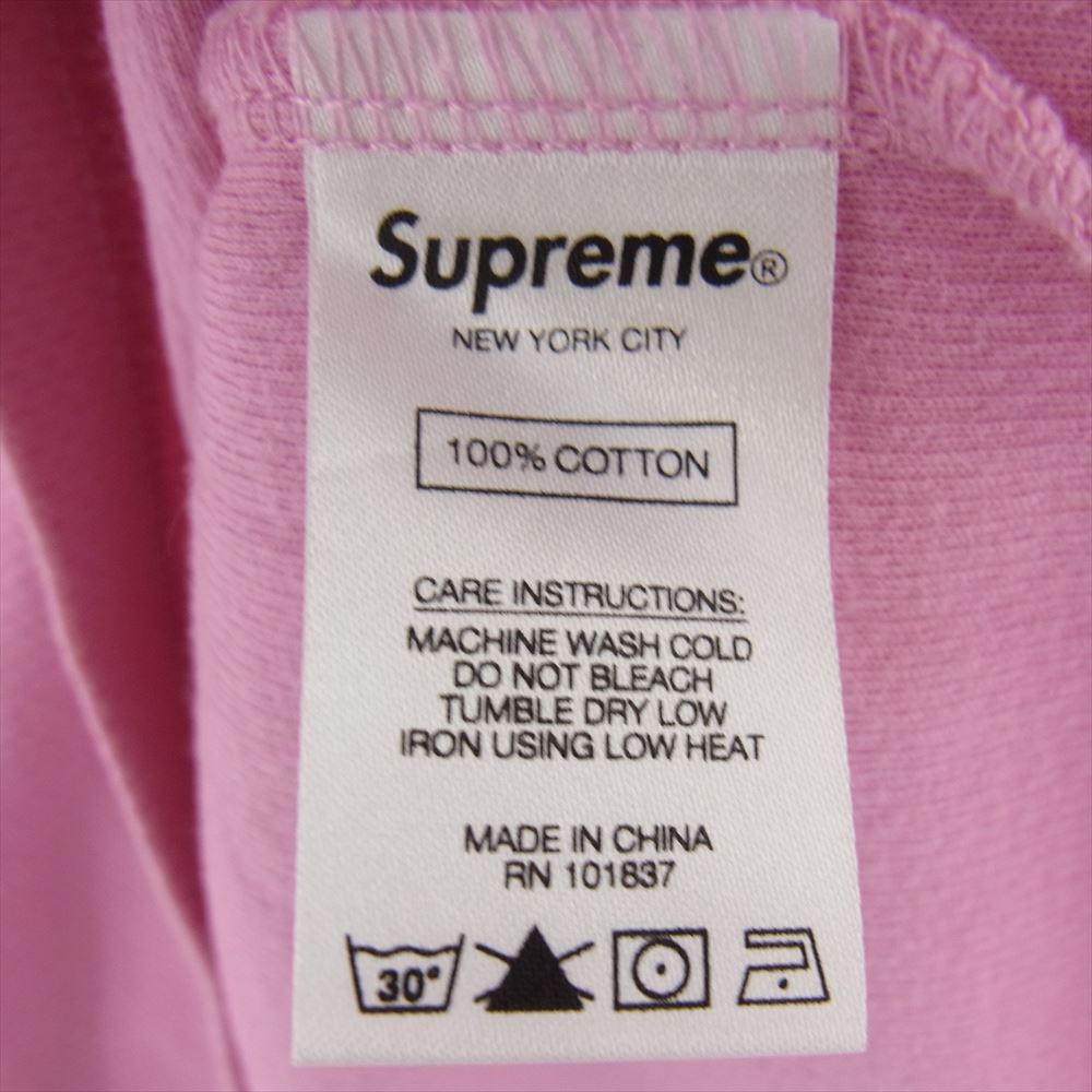 Supreme シュプリーム 20SS Knit Stripe S/S Top ニット ストライプ 半袖 Tシャツ ピンク系 L【中古】
