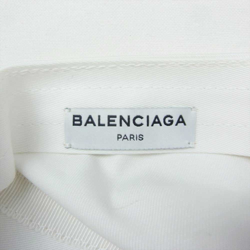 BALENCIAGA バレンシアガ 452245 352B4 ロゴ刺繍 ベースボール キャップ ホワイト系 L58【中古】