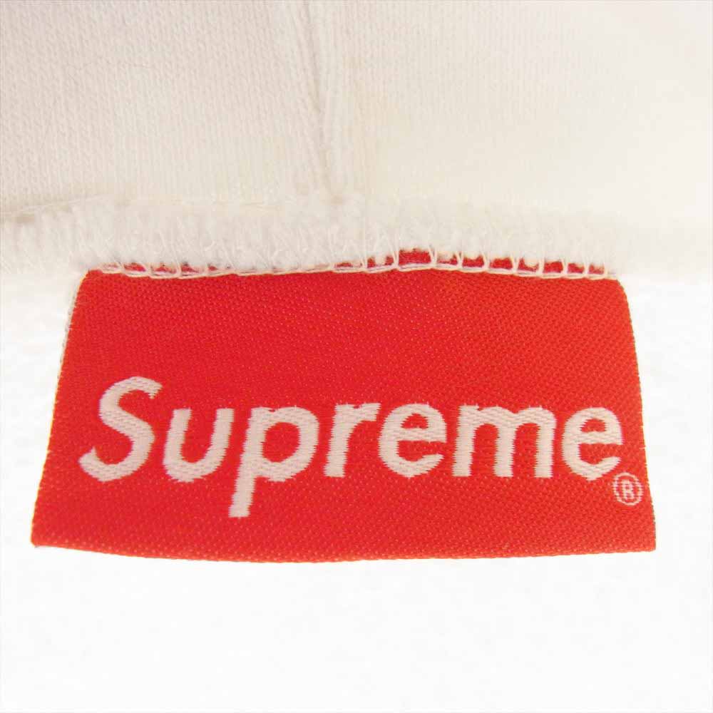 Supreme シュプリーム 19AW Rhinestone Script Hooded ラインストーン スクリプト フーデッド スウェット パーカー ホワイト系 L【中古】