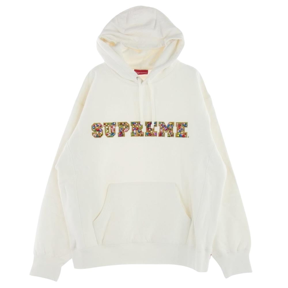 Supreme シュプリーム 20AW Jewels Hooded Sweatshirt ジュエルズ フーデッド スウェット  ホワイト系 L【美品】【中古】