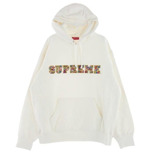 Supreme シュプリーム 20AW Jewels Hooded Sweatshirt ジュエルズ フーデッド スウェット  ホワイト系 L【美品】【中古】