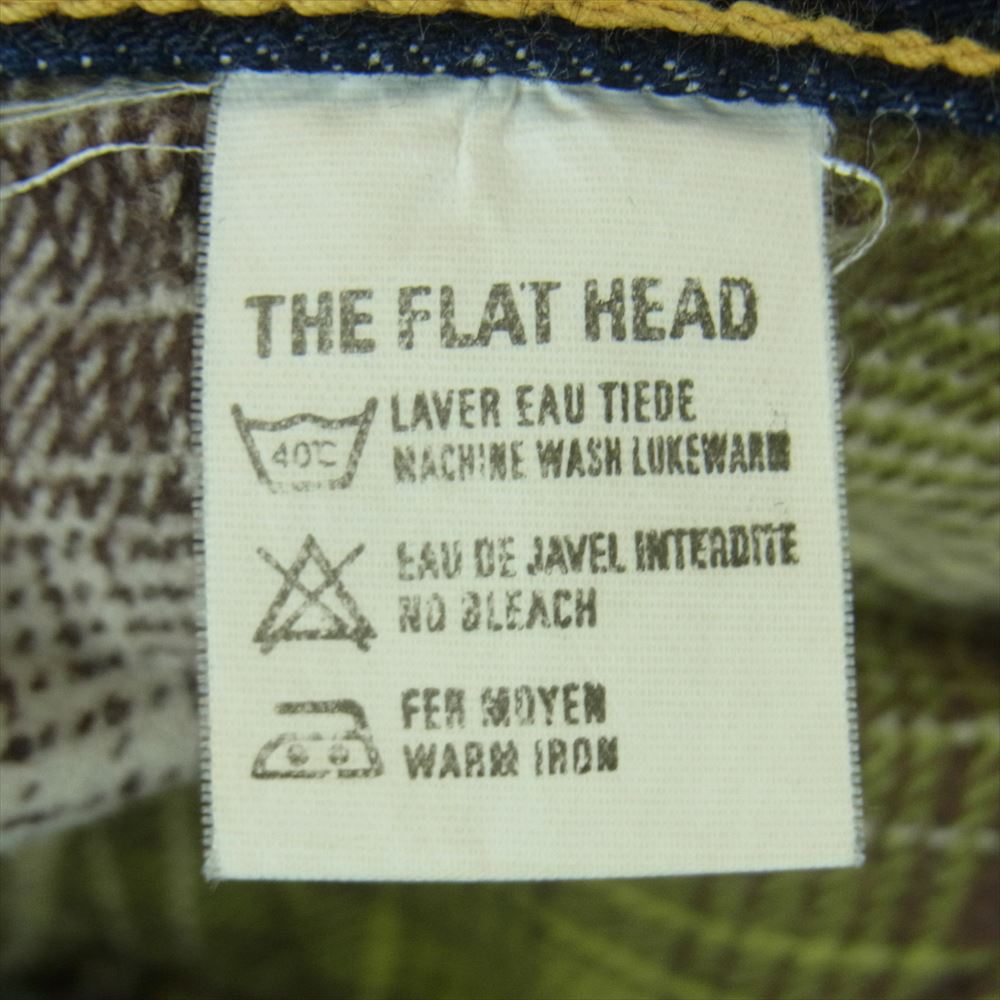 THE FLAT HEAD ザフラットヘッド S3003 大戦モデル ジーンズ デニム パンツ 日本製 インディゴブルー系 W33 L36【中古】