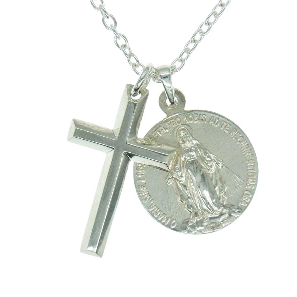 M'S COLLECTION エムズコレクション クロス 銀貨 ネックレス シルバー系【中古】