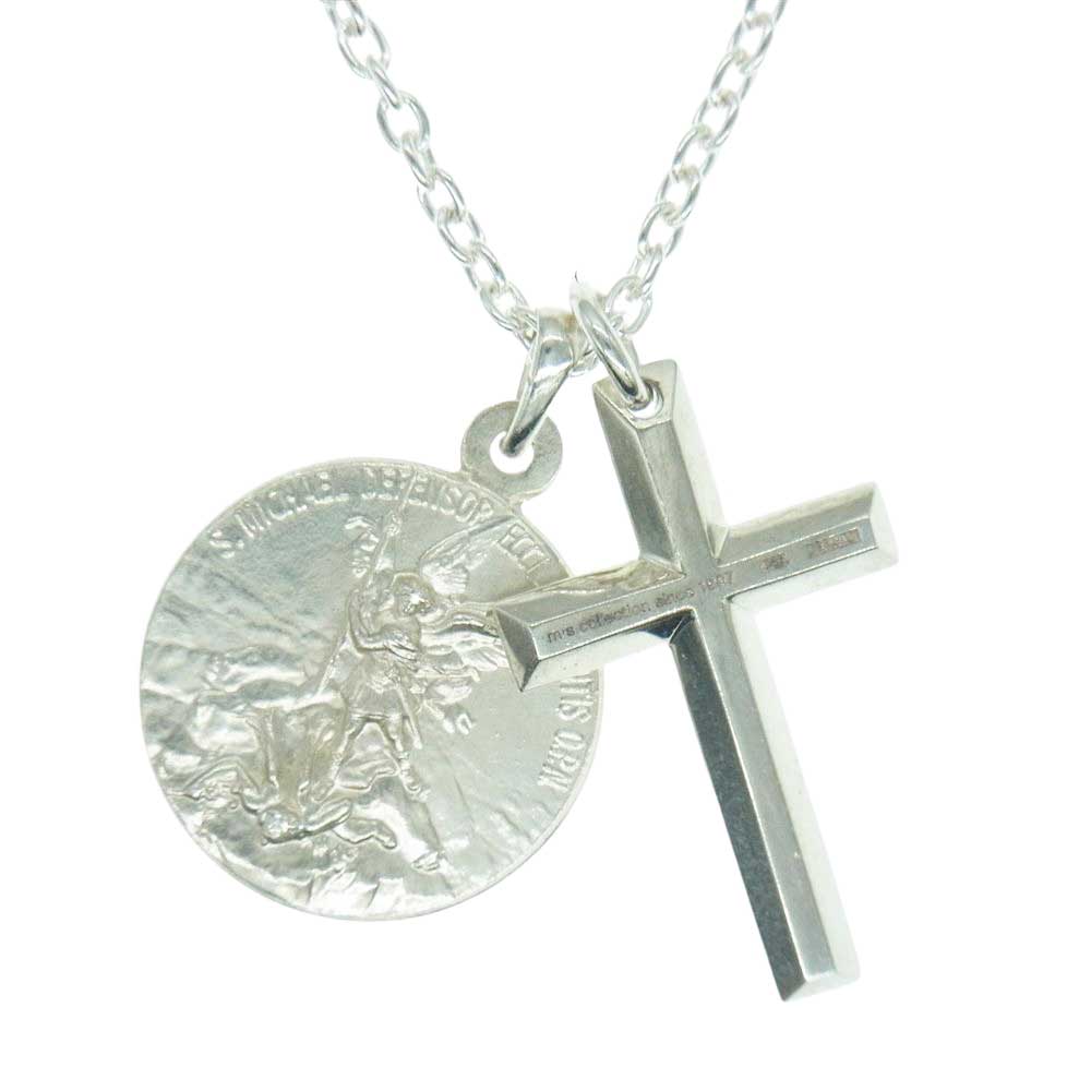 M'S COLLECTION エムズコレクション クロス 銀貨 ネックレス シルバー系【中古】