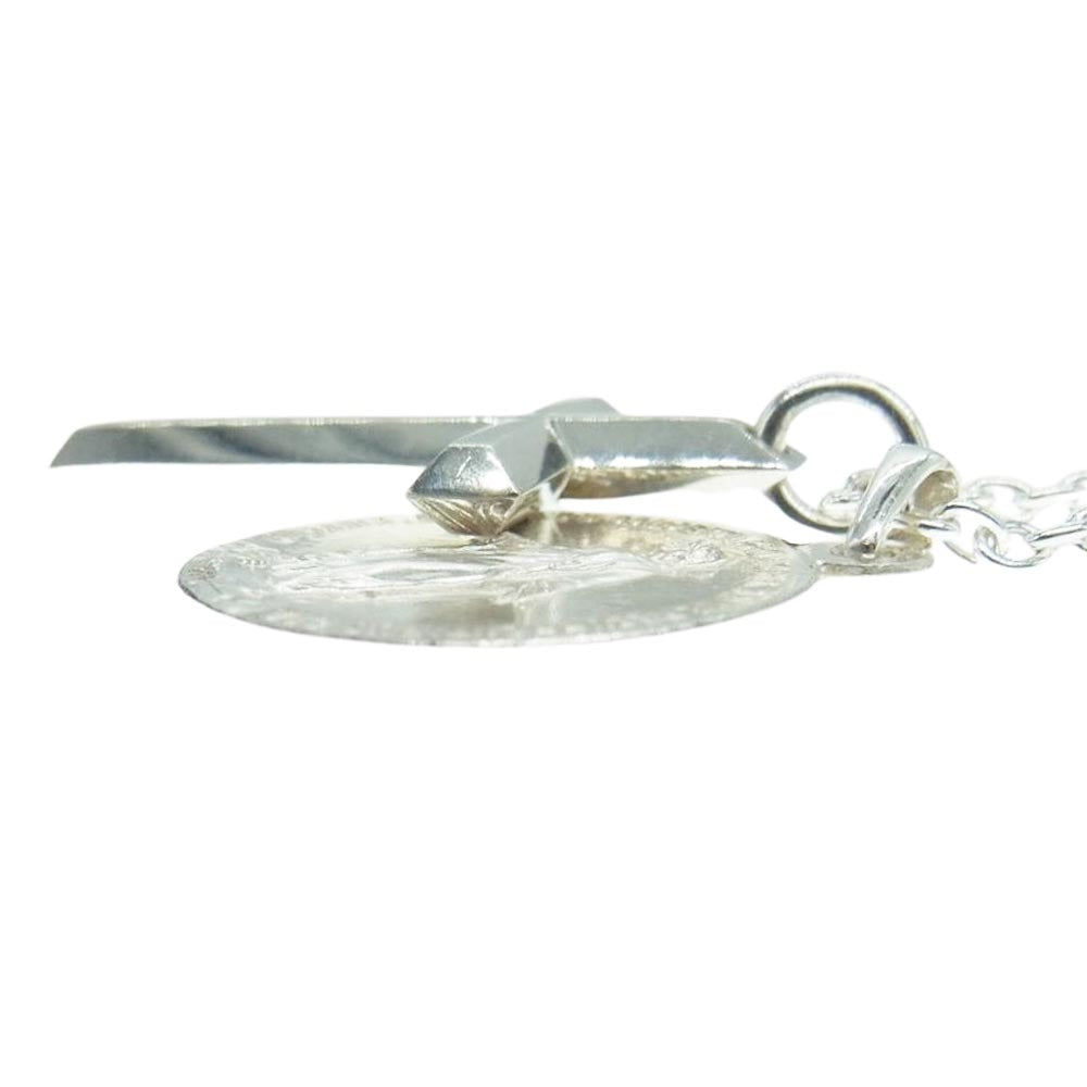 M'S COLLECTION エムズコレクション クロス 銀貨 ネックレス シルバー系【中古】