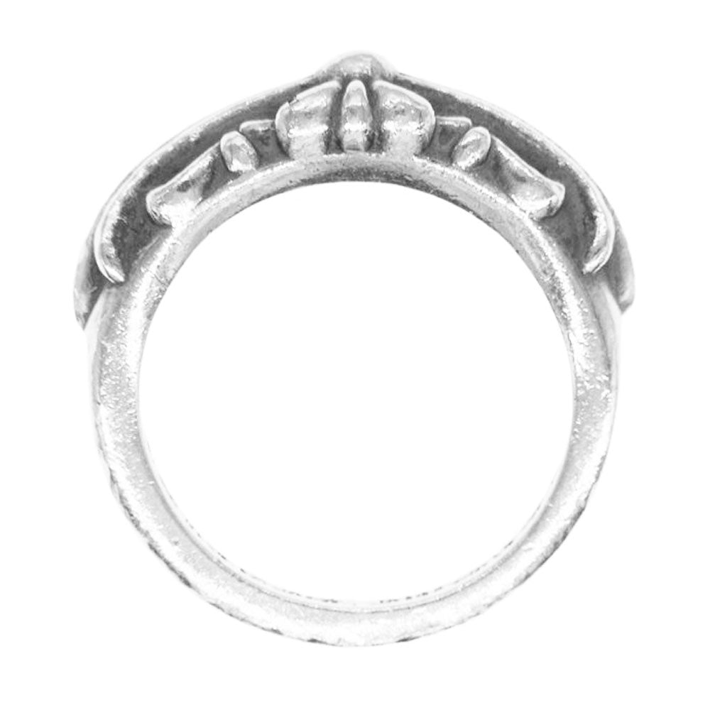CHROME HEARTS クロムハーツ（原本有） BABY CLASSIC FLRL CRS ベイビー クラシック フローラル クロス リング 9号【中古】