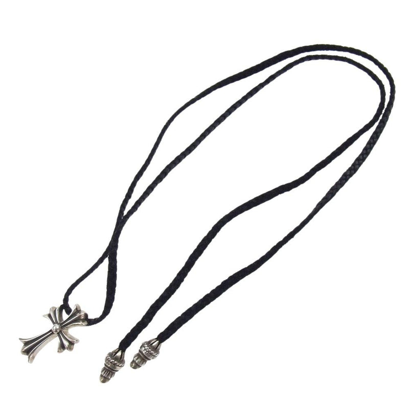 CHROME HEARTS クロムハーツ（原本有） CH CROSS SML SLV スモール CHクロス レザーブレード ボロチップ ネックレス ペンダント【中古】