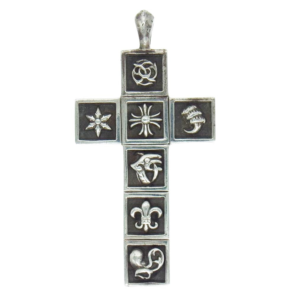 CHROME HEARTS クロムハーツ（原本無） FRMD CRS マルチ フレームド クロス ペンダントトップ シルバー系【中古】