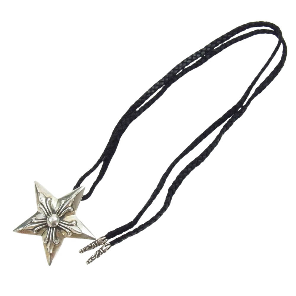 CHROME HEARTS クロムハーツ（原本無） STR LRG 5ポイント ラージ スター レザーブレード ネックレス 46.46【中古】