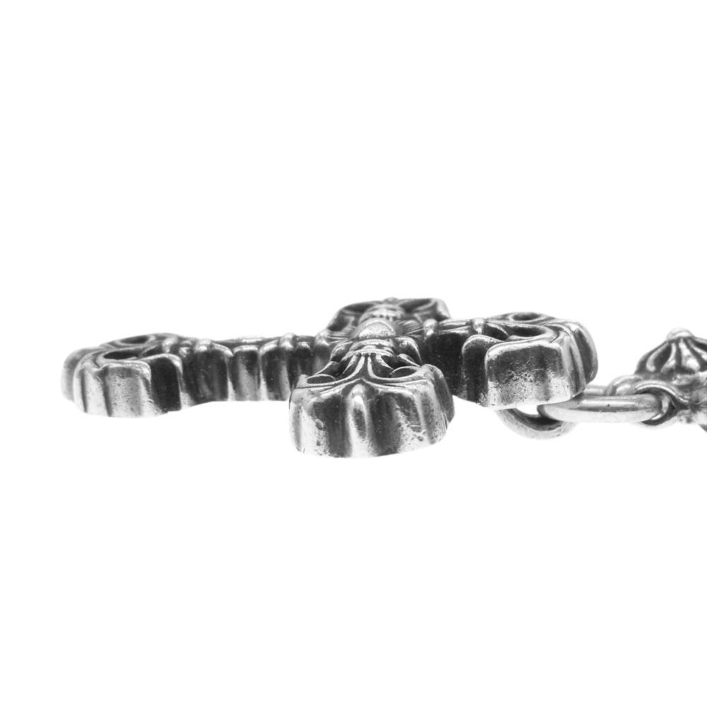 CHROME HEARTS クロムハーツ（原本無） CRSBL CHN CHN FILIG CROSS-XSM フィリグリークロス クロスボールチェーン ネックレス 20インチ【中古】