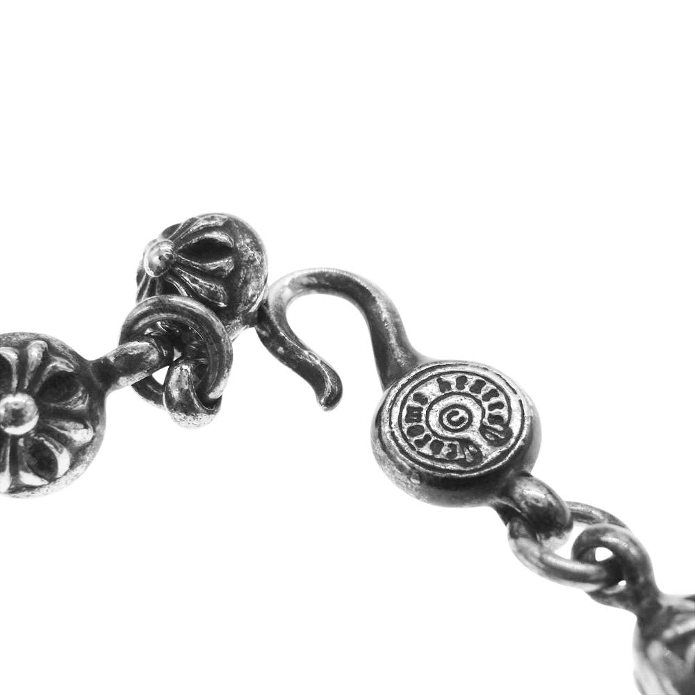 CHROME HEARTS クロムハーツ（原本無） CRSBL CHN CHN FILIG CROSS-XSM フィリグリークロス クロスボールチェーン ネックレス 20インチ【中古】