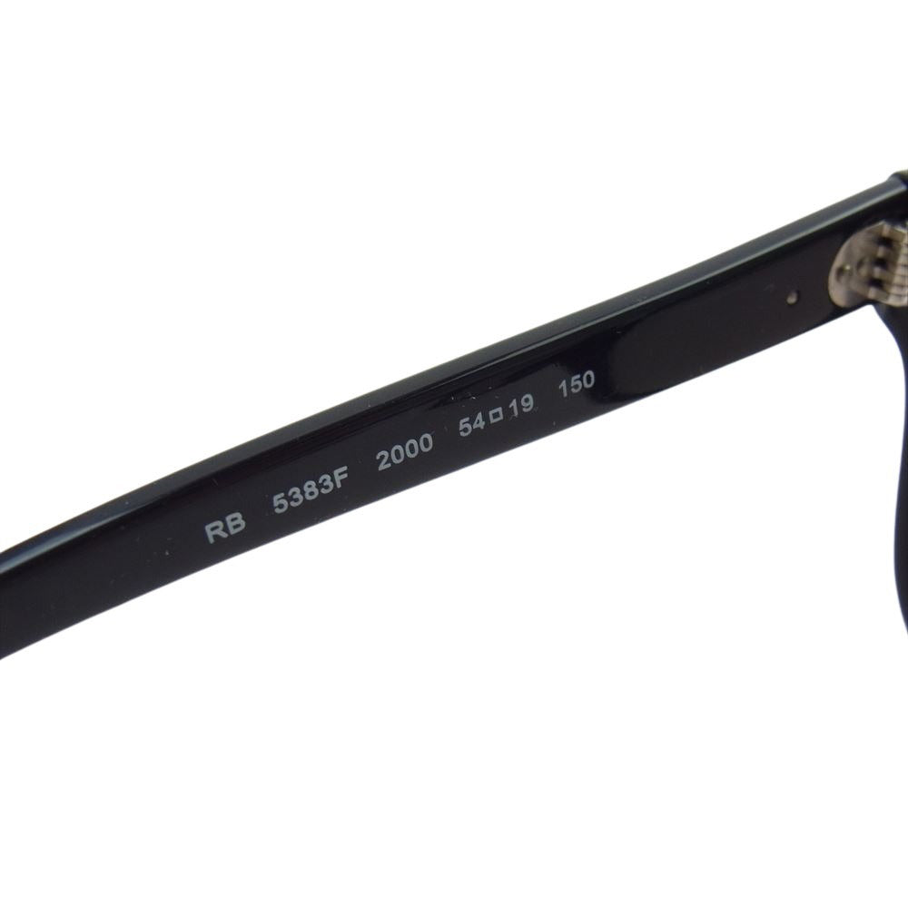 Ray-Ban レイバン 5383F BURBANK OPTICS アイウェア サングラス メガネ ブラック系【中古】