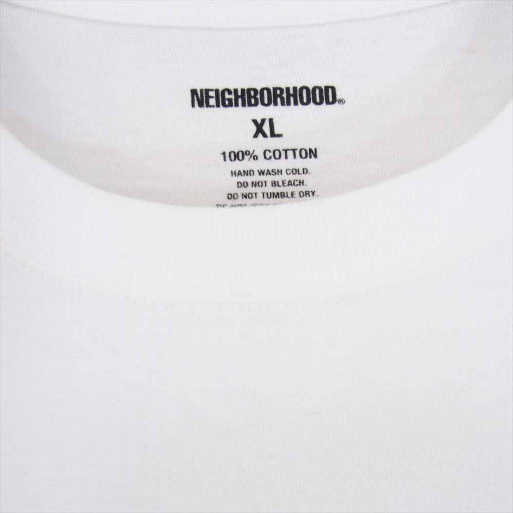 NEIGHBORHOOD ネイバーフッド 241PCNH-LT13 adenia ballyi コットン天竺 ロングスリーブ カットソー 長袖 Tシャツ ホワイト系 XL【中古】
