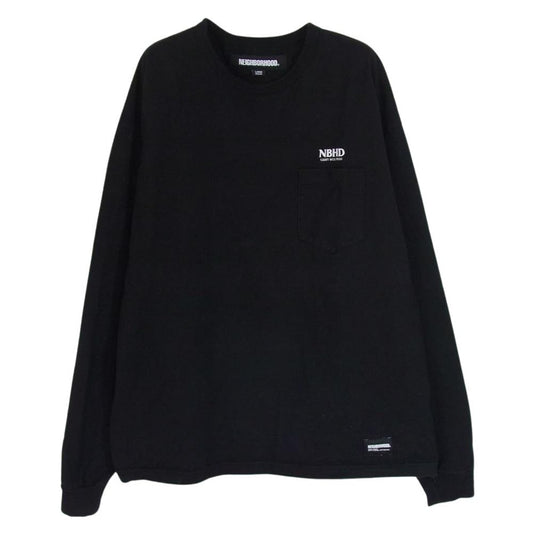 NEIGHBORHOOD ネイバーフッド 23SS 232FPNH-CSM09 Long Sleeve Classic Pocket T-Shirt ロング スリーブ クラシック ポケット 長袖 Tシャツ ブラック系 L【中古】