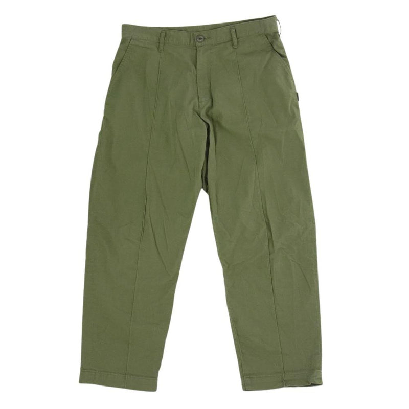 NEIGHBORHOOD ネイバーフッド 24SS 241AQNH-PTM05 PIN TUCK PANTS ネップバックチノ ピンタック パンツ カーキ系 M【中古】