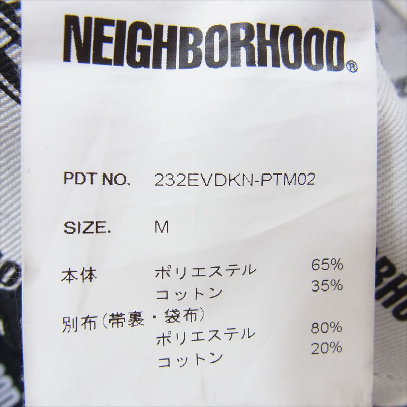 NEIGHBORHOOD ネイバーフッド 23AW 232EVDKN-PTM02 Dickies ディッキーズ Tuck Pants タック テーパード パンツ ブラック系 M【中古】