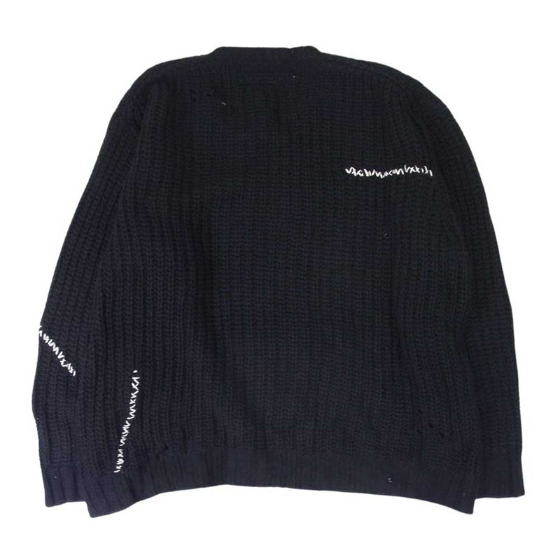 NEIGHBORHOOD ネイバーフッド 24SS 241FUNH-KNM04 SAVAGE CREWNECK SWEATER サベージ クルーネック ニット セーター ブラック系 L【中古】