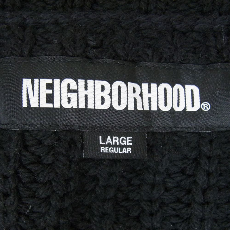 NEIGHBORHOOD ネイバーフッド 24SS 241FUNH-KNM04 SAVAGE CREWNECK SWEATER サベージ クルーネック ニット セーター ブラック系 L【中古】