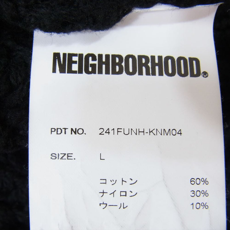 NEIGHBORHOOD ネイバーフッド 24SS 241FUNH-KNM04 SAVAGE CREWNECK SWEATER サベージ クルーネック ニット セーター ブラック系 L【中古】