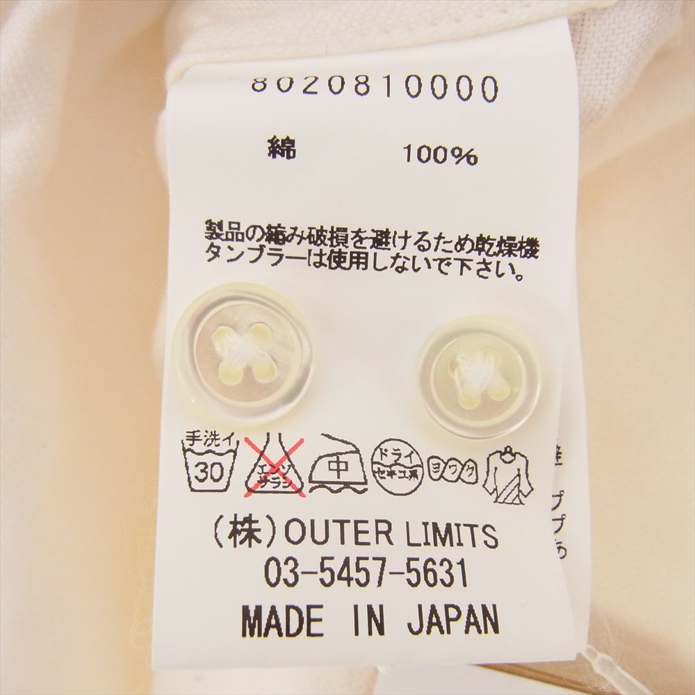 Nigel Cabourn ナイジェルケーボン 8020810000 WOMAN コットン 長袖 シャツ ホワイト系 8【中古】