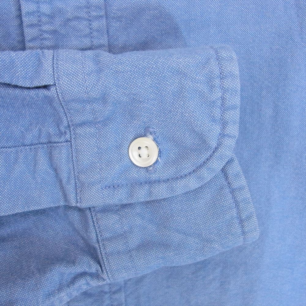 Nigel Cabourn ナイジェルケーボン 8020010600 BRITISH OFFICERS SHIRT ブリティッシュ オフィサーズ 長袖 シャツ ブルー系 48【中古】