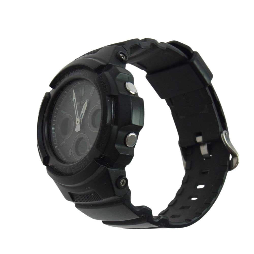CASIO G-SHOCK カシオ ジーショック AWG-M100B 電波ソーラー 腕時計 ウォッチ ブラック系【中古】