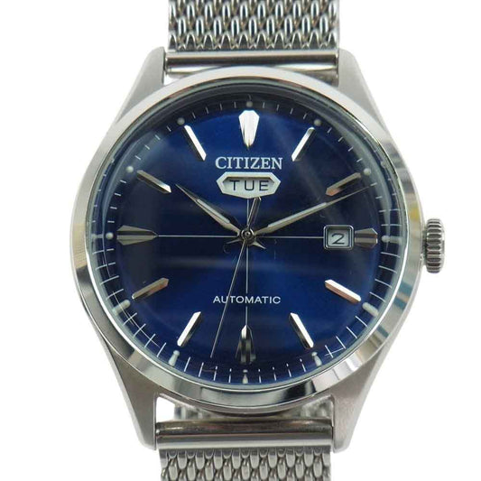 CITIZEN シチズン 8200-S129001 Record Label レコード レーベル 自動巻き 腕時計 ウォッチ シルバー系【中古】