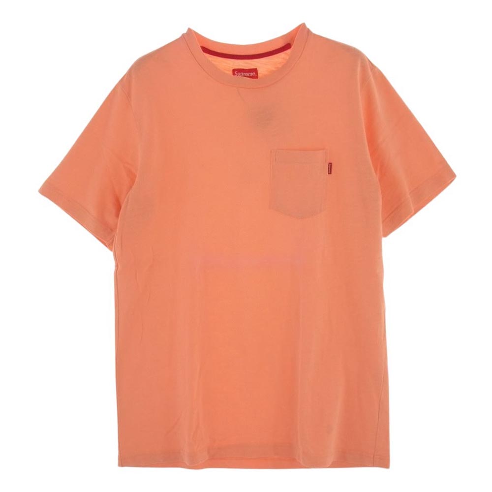 Supreme シュプリーム S/S Pocket Tee 胸ポケット クルーネック 半袖 Tシャツ カットソー ピンク ピンク系 M【中古】