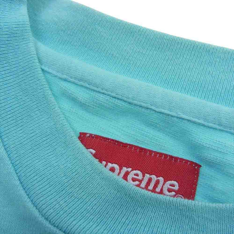 Supreme シュプリーム S/S Pocket Tee 胸ポケット クルーネック 半袖 Tシャツ カットソー 水色 ライトブルー系 M【中古】