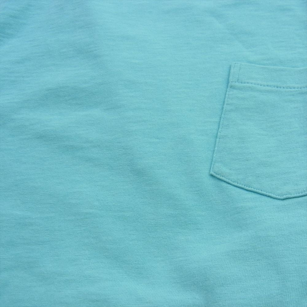 Supreme シュプリーム S/S Pocket Tee 胸ポケット クルーネック 半袖 Tシャツ カットソー 水色 ライトブルー系 M【中古】