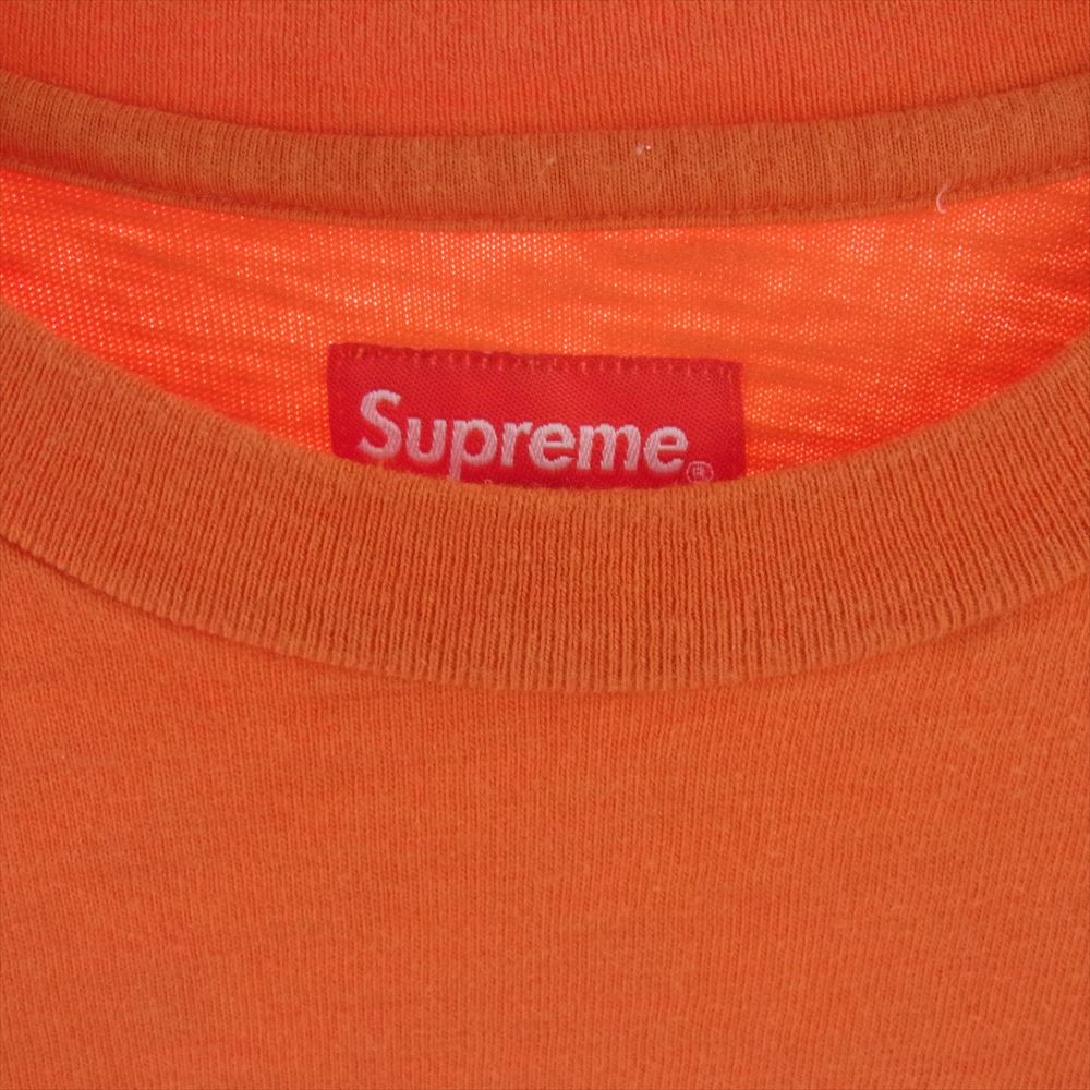 Supreme シュプリーム S/S Pocket Tee 胸ポケット クルーネック 半袖 Tシャツ カットソー オレンジ系 M【中古】