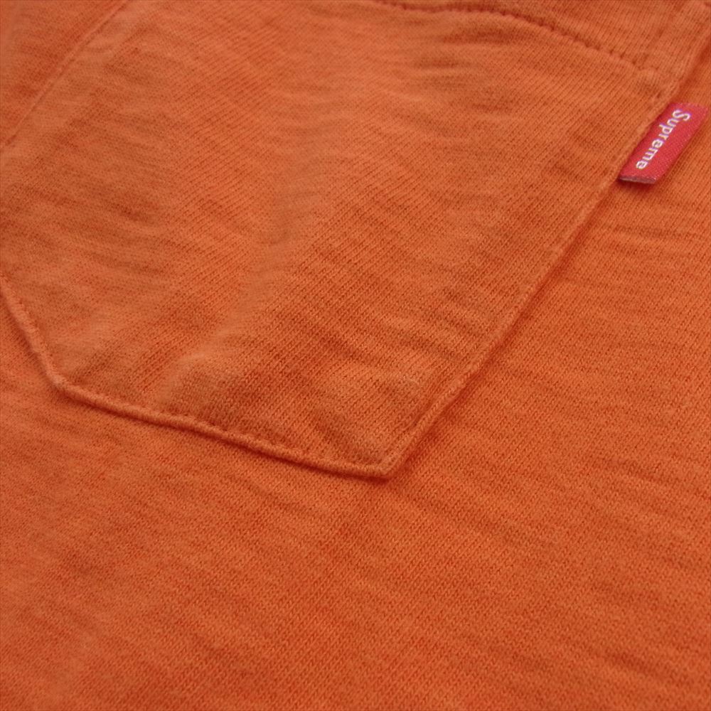 Supreme シュプリーム S/S Pocket Tee 胸ポケット クルーネック 半袖 Tシャツ カットソー オレンジ系 M【中古】