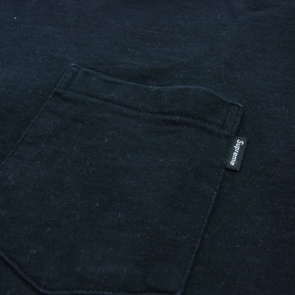 Supreme シュプリーム S/S Pocket Tee 胸ポケット クルーネック 半袖 Tシャツ カットソー ブラック系 M【中古】