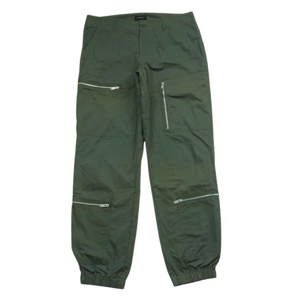 UNDERCOVER アンダーカバー 17SS Flight Pant's タッサー 裾ゴム フライト パンツ 日本製 グリーン系 3【中古】