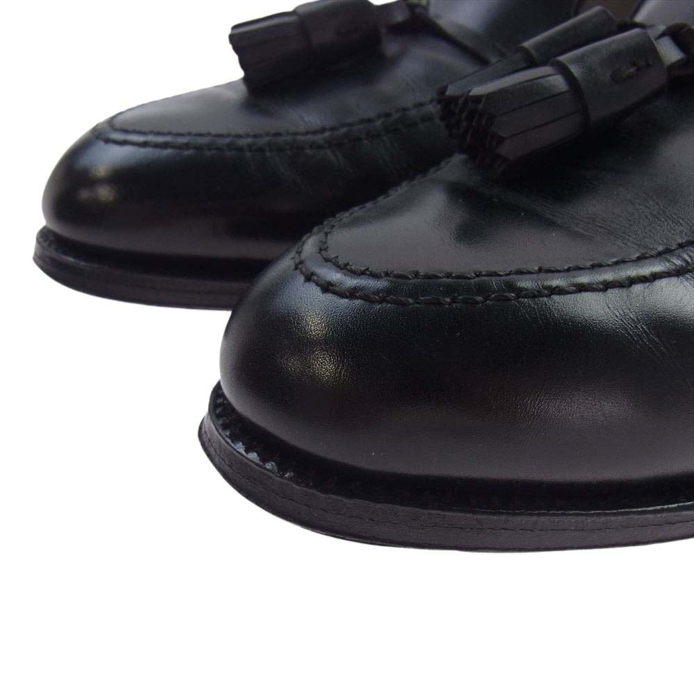 ALDEN オールデン 660 USA製 カーフレザー タッセル モカシン  ローファー ドレス シューズ ブラック系 8.5【中古】