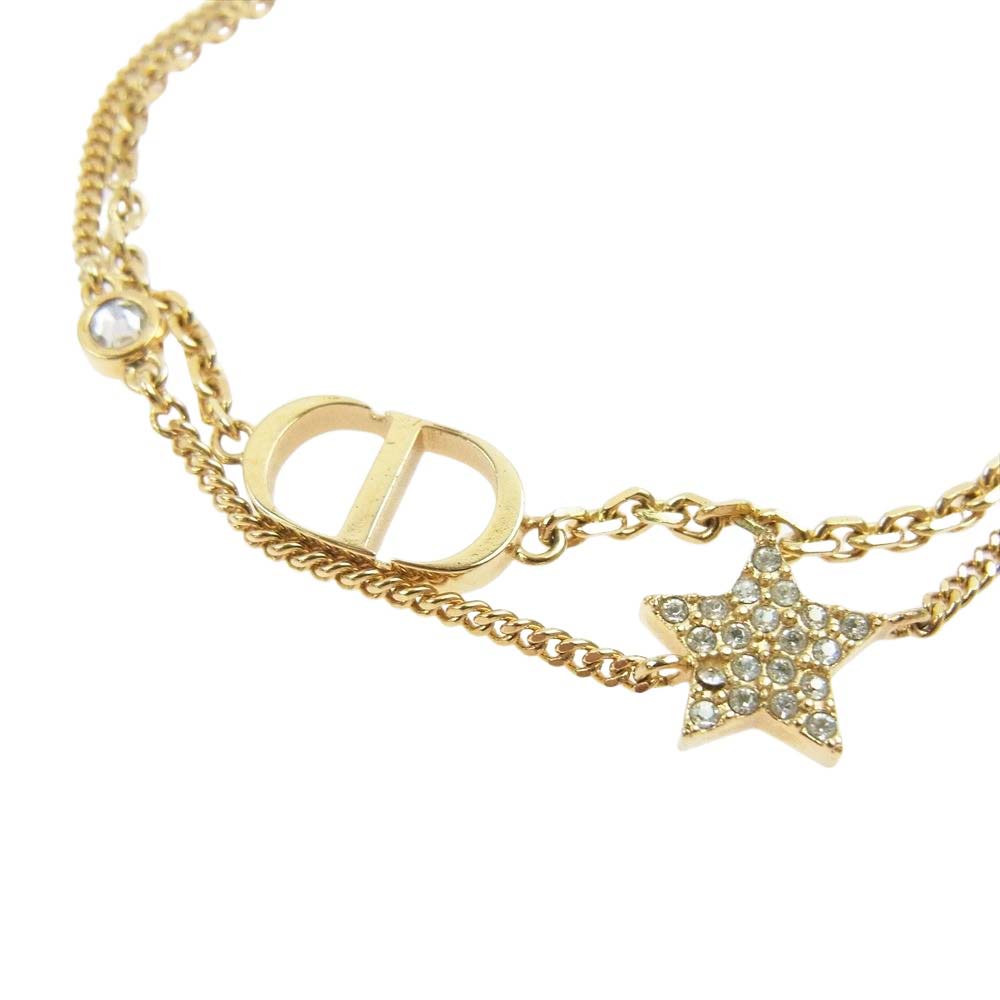 【新作☆新品未使用☆正規品】Dior ブレスレット スター ゴールド Dior ディオール B1133PMTCY D301 CDロゴ ラインストーン スター