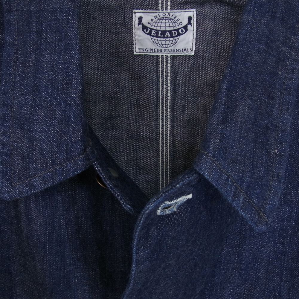 JELADO ジェラード JP94491J 491J Coverall デニム カバーオール ジャケット インディゴブルー系 XL【新古品】【未使用】【中古】