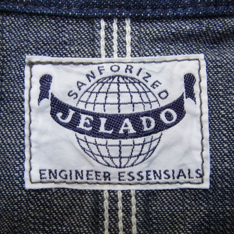 JELADO ジェラード JP94491J 491J Coverall デニム カバーオール ジャケット インディゴブルー系 XL【新古品】【未使用】【中古】