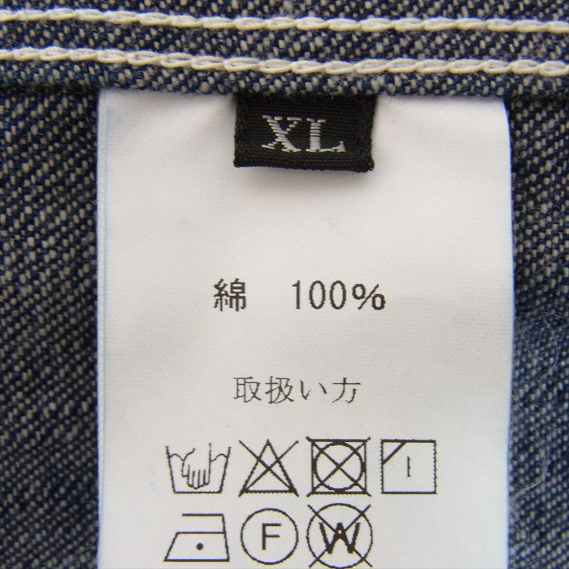 JELADO ジェラード JP94491J 491J Coverall デニム カバーオール ジャケット インディゴブルー系 XL【新古品】【未使用】【中古】