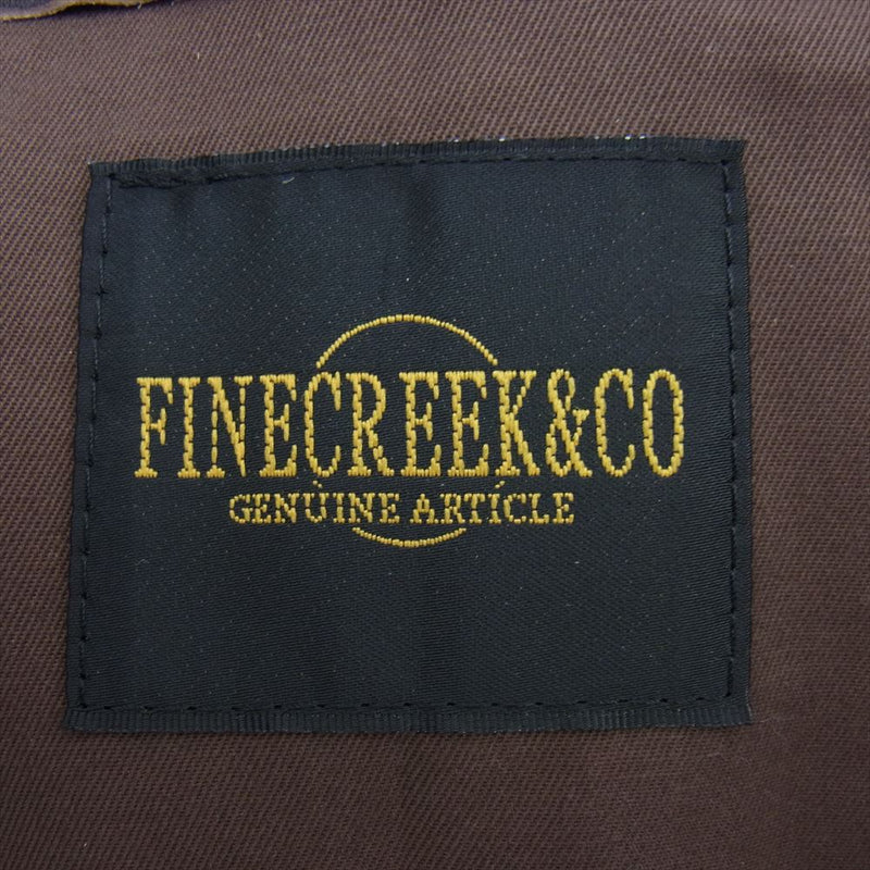 FINE CREEK LEATHERS ファインクリークレザー CVE002 FINE CREEK ＆CO Jefferson ジェファーソン ベジタン ホースハイド レザー ベスト ブラウン系 38【新古品】【未使用】【中古】