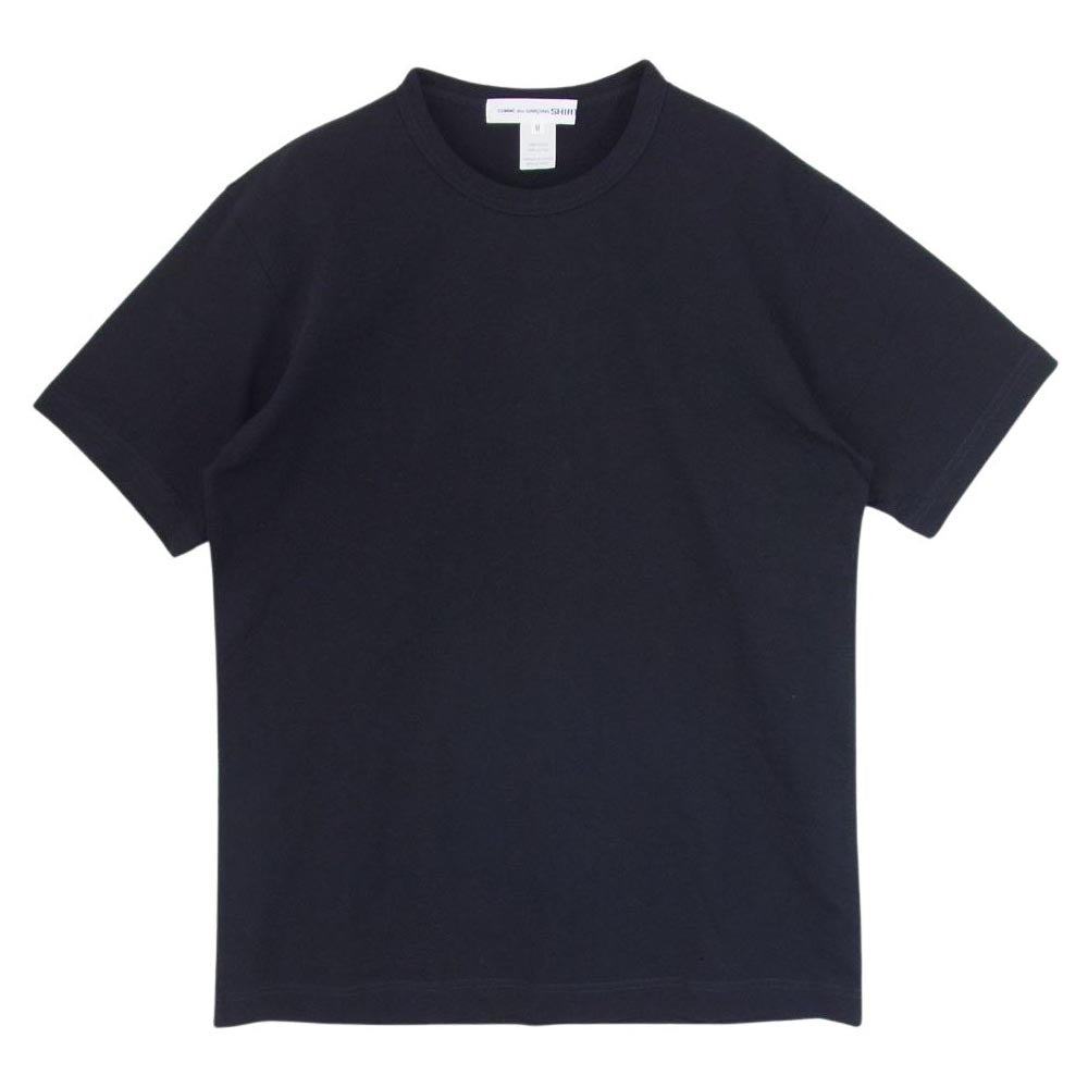 COMME des GARCONS コムデギャルソン CDGT2PL COMME des GARCONS SHIRT コムデギャルソン シャツ 無地 クルーネック Tシャツ ネイビー系 M【中古】