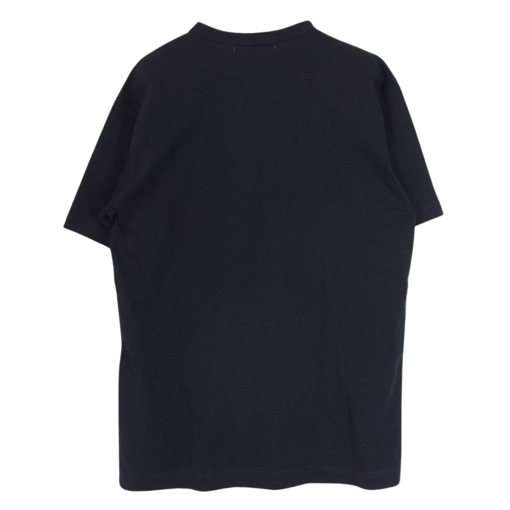 COMME des GARCONS コムデギャルソン CDGT2PL COMME des GARCONS SHIRT コムデギャルソン シャツ 無地 クルーネック Tシャツ ネイビー系 M【中古】